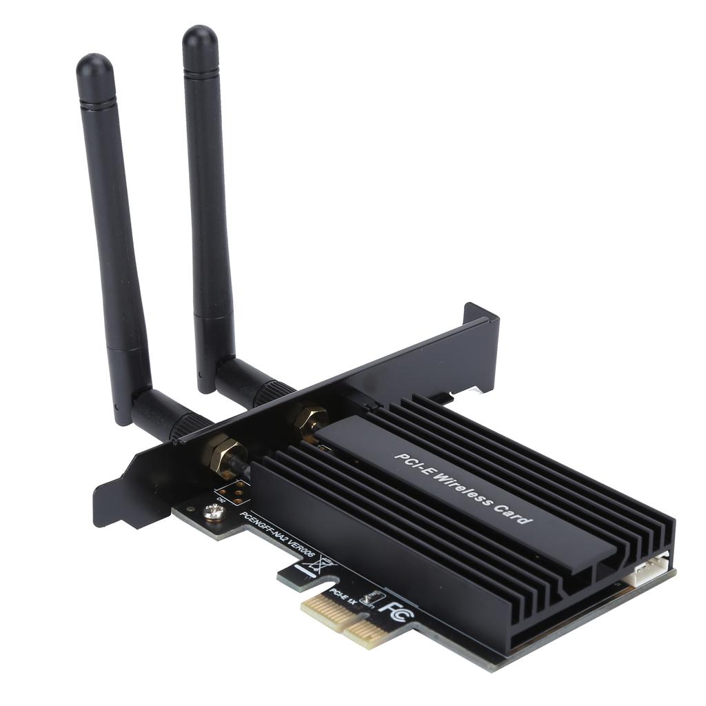 PCI Express WiFi 6 Adapter 3000Mbps for Intel AX200 Pro 802.11ax 2.4G 5Ghz for Bluetooth5.0Black