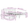 Solid Wood Bed without Mattress White 160x200 cm Pine Wood