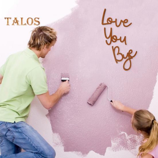 Wooden Wall Decor Sign Love You Bye Sign Home Decor Entryway Wall Letter Ornament Housewarming Wedding Gift for Couples Family