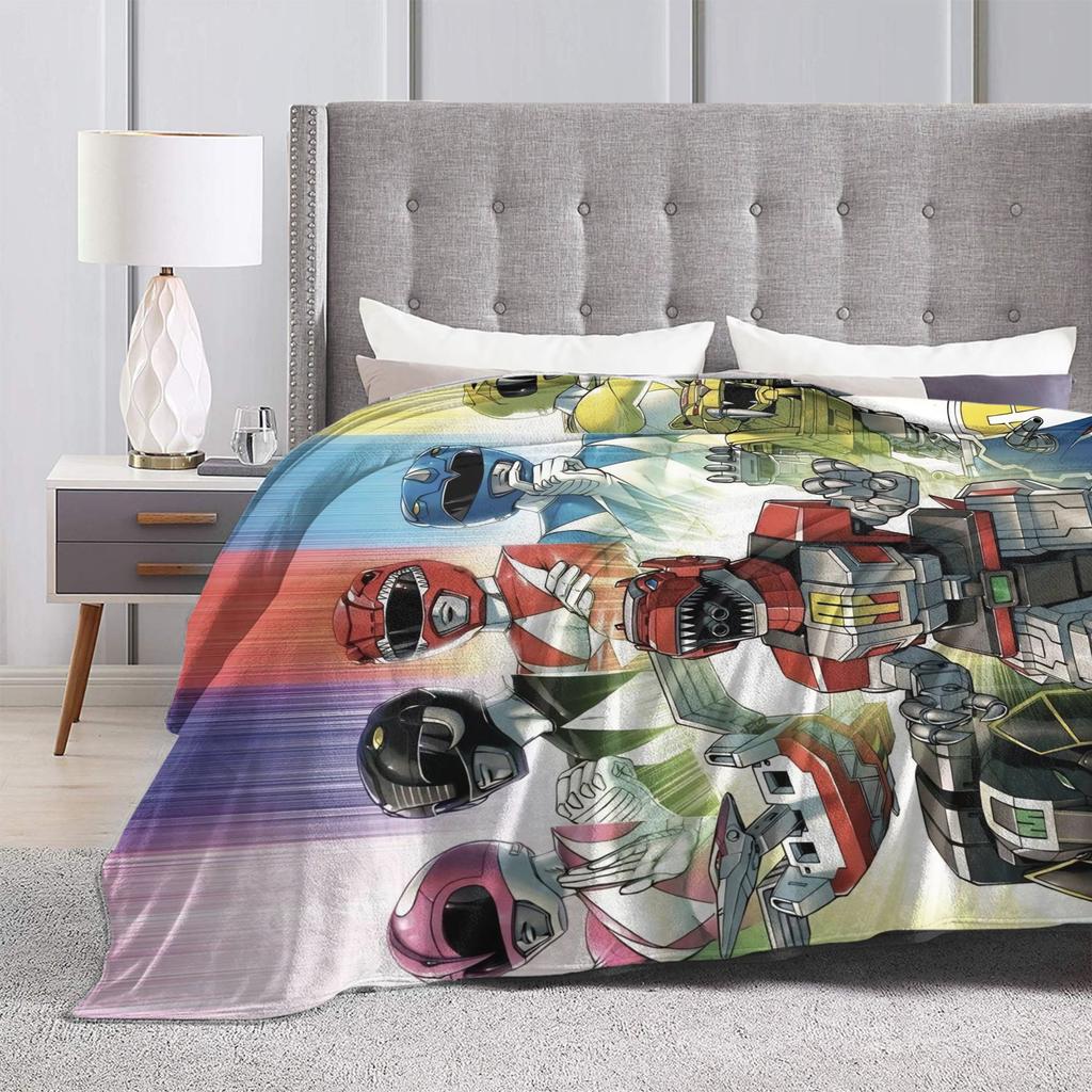 M-Mighty Morphin P-Power Rangers Coperte Calde Morbide Per Bambini Adulti Divano Sedia Divano Letto Coperta in Flanella Copriletto