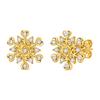 Red Series Original 925 Sterling Silver Snowflake Christmas Hoop Earrings For Women Wedding Christmas Festive Jewelry Gift