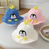 Penguin Embroidered Kid Fisherman Hat With Sun Protection For Toddlers