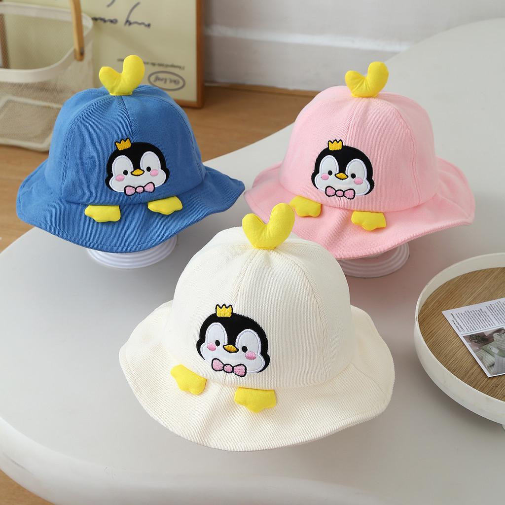 Bestickter Pinguin Kinder Fischerhut Mit Sonnenschutz Für Kleinkinder