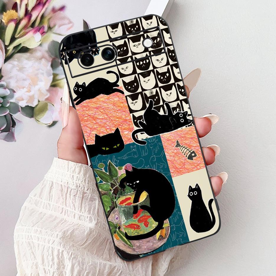 Für Google Pixel 8A Hülle Cooles Design Muster Abdeckung Stoßfest Weiches TPU Handyhülle Für Google Pixel 8 Pro Pixel8 A Pixel8A Fundas