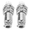 2PCS 12 Pin Aviation Connectors Zinc Alloy Electrical Plug and Socket Set 20mm Opening 250V