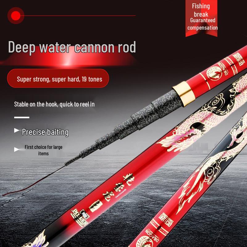 Ultra-Light Carbon 19-Section Fishing Rod for Large Fish and Crucian Carp 8m