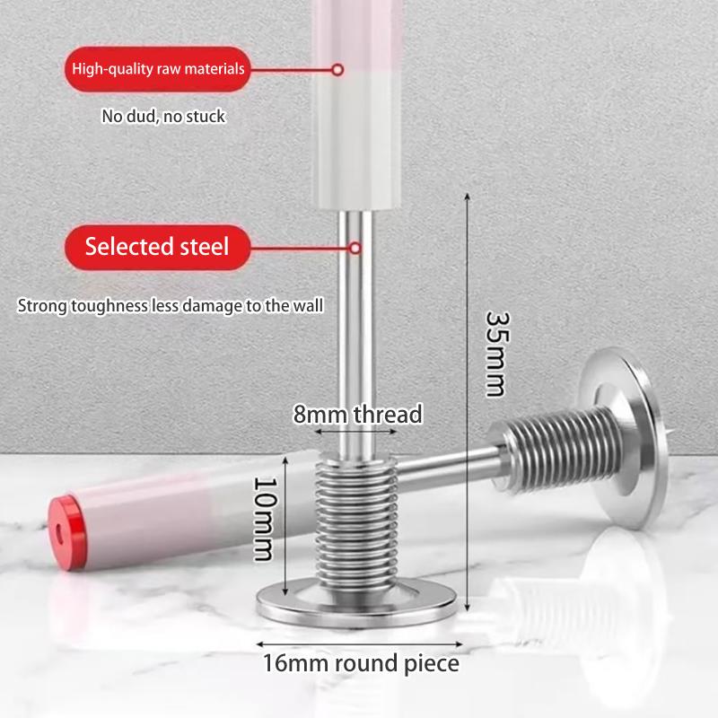 1Set M8 Screw Nut Nails For Nail Guns Multi-Purpose Nail Kits Nail Gun Manual Steel Concrete Nails Manual Steel Nail