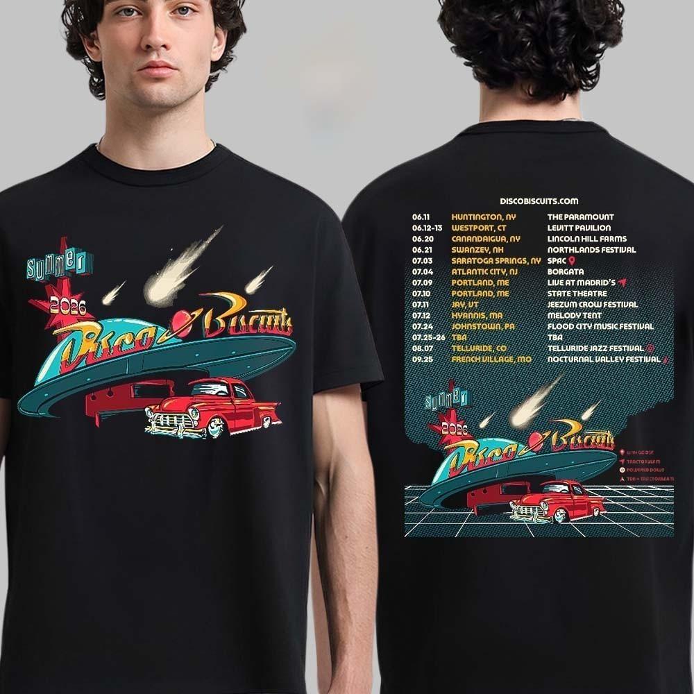 The Disco Biscuits Summer Tour 2026 North America Schedule Dates T-Shirt BT2118 Unisex T-Shirt