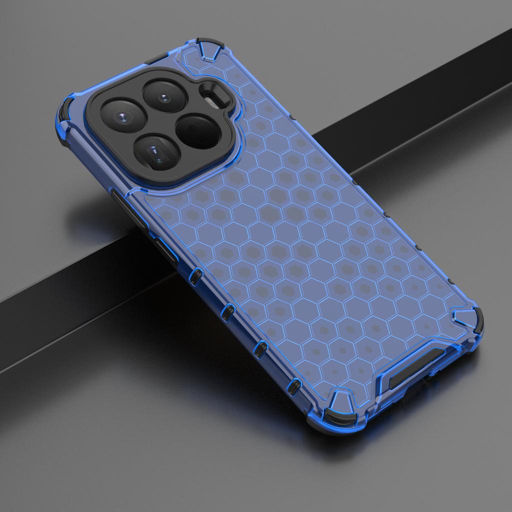Transparent Honeycomb Hybrid Armor Phone Case For Xiaomi 15T 14T 14 Pro Heavy Duty Shockproof Four-corner Anti-fall Cover
