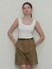 LE STUDIO Square Sleeveless Knit_Ivory