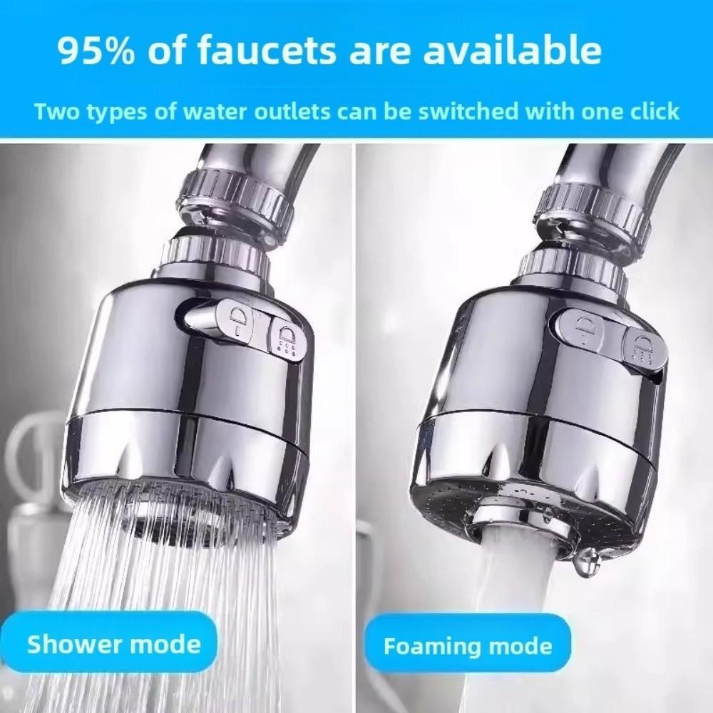 2/3 Modes Faucet Filter Adapter 360° Rotating Anti Splash Kitchen Faucet Extender Universal Spray Water Saving Tap Nozzle