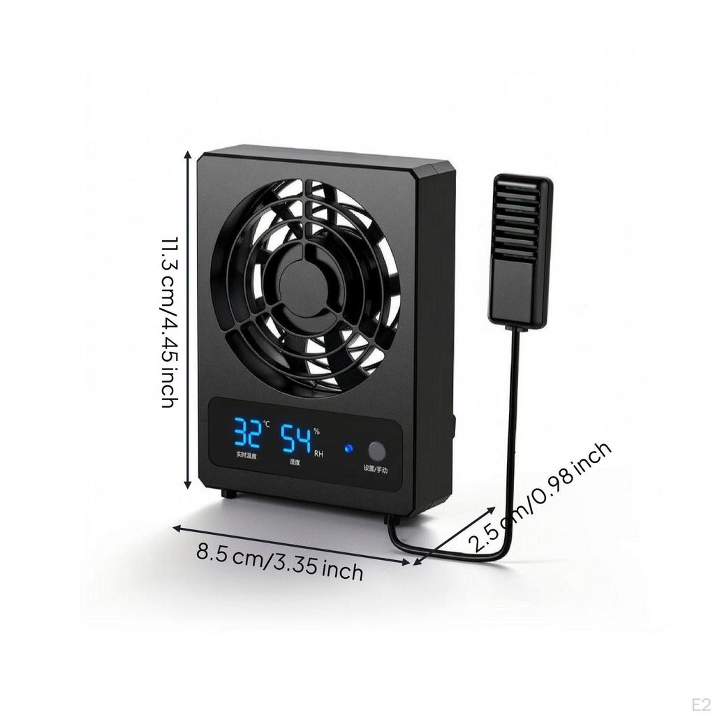 Ventilátor pro terária s monitorem, nízký