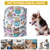 Dog Diaper Wraps Absorbent Waterproof Comfortable Printed Pattern Fastener Tape Breathable Pet Physiological Pants
