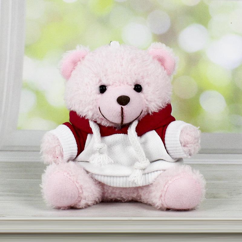 Charming Teddy Bear Keychain Plush Doll - Dressed Up Couple Backpack Ornament Gift