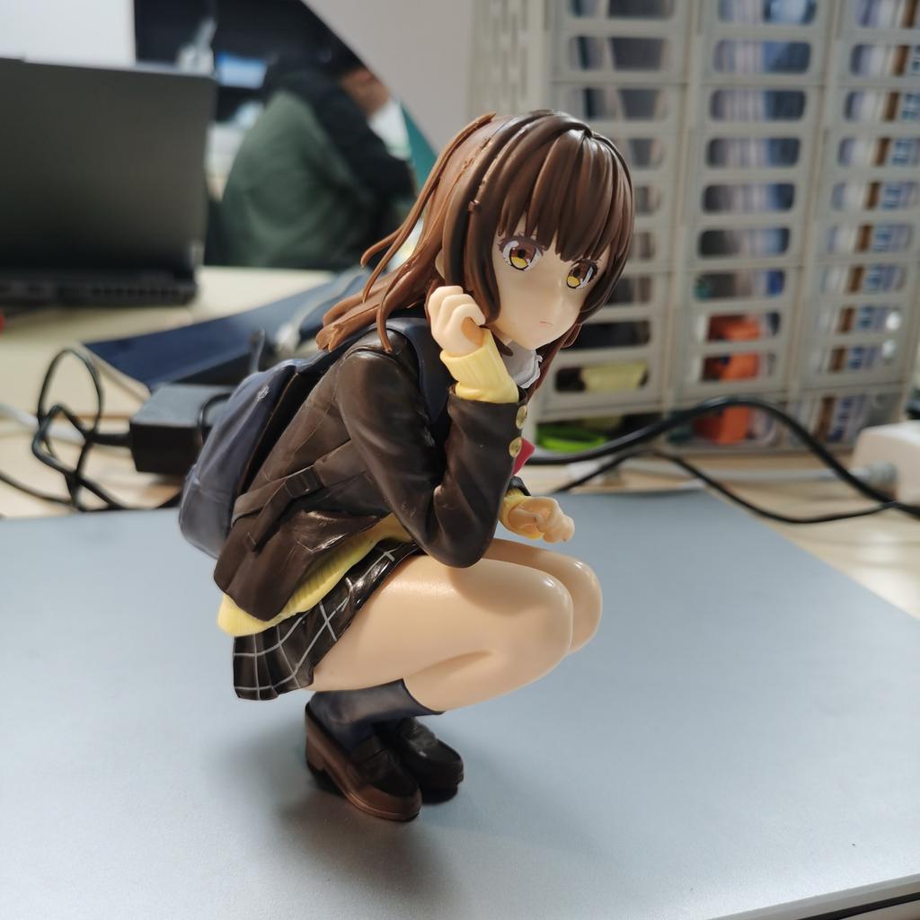 Ogiwara Sayu Shaving. Then I Picked Up A High School Girl Doll Anime Figure Toy Chassis Car Decoration Model Ornament Otaku Gift