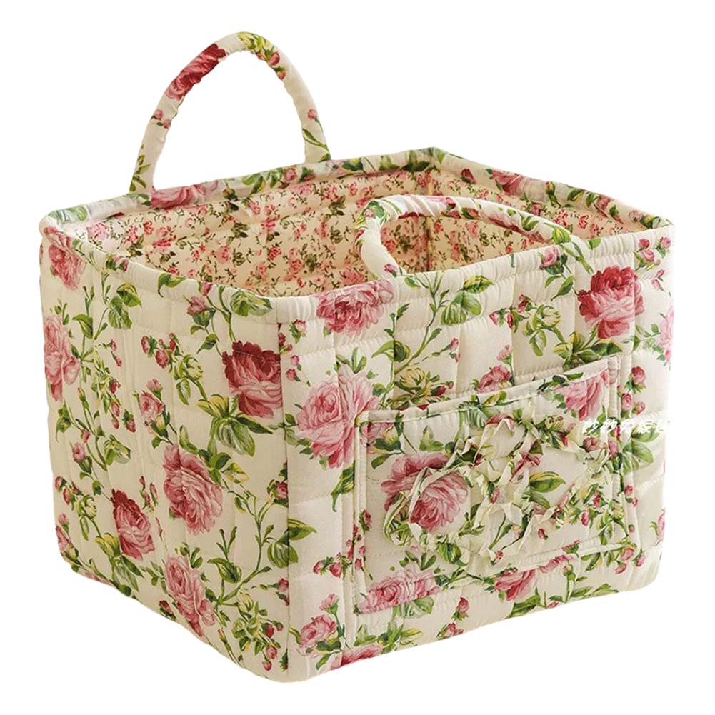 

Boho Fabric Baskets for Organizing Woven Rope Storage Basket Multifunctional Basket for Desktop Nursery Office Bathroom Books