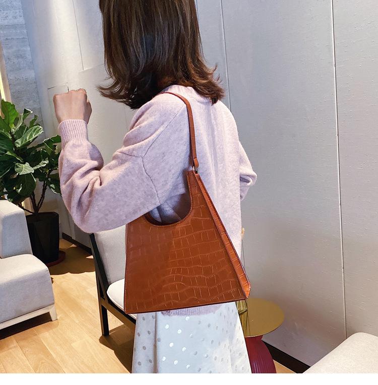 SCIONE Liten veske Nytt steinmønster Bærbar Liten firkantet veske Mote Casual Messenger-veske