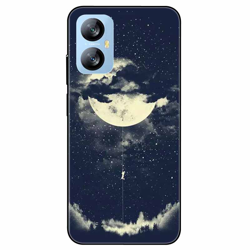 Für Blackview A52 Pro Hülle Handyhülle Stoßfeste Schwarz lackierte TPU Hülle für Blackview A52 Pro Silikon Weicher Bumper A52Pro Süß