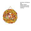 Fall Welcome Sign for Front Door Wooden Pumpkin Sunflower Door Sign Rustic Thanksgiving Farmhouse Hanging Plaque for Outdoor Porch Wall Autumn Harvest