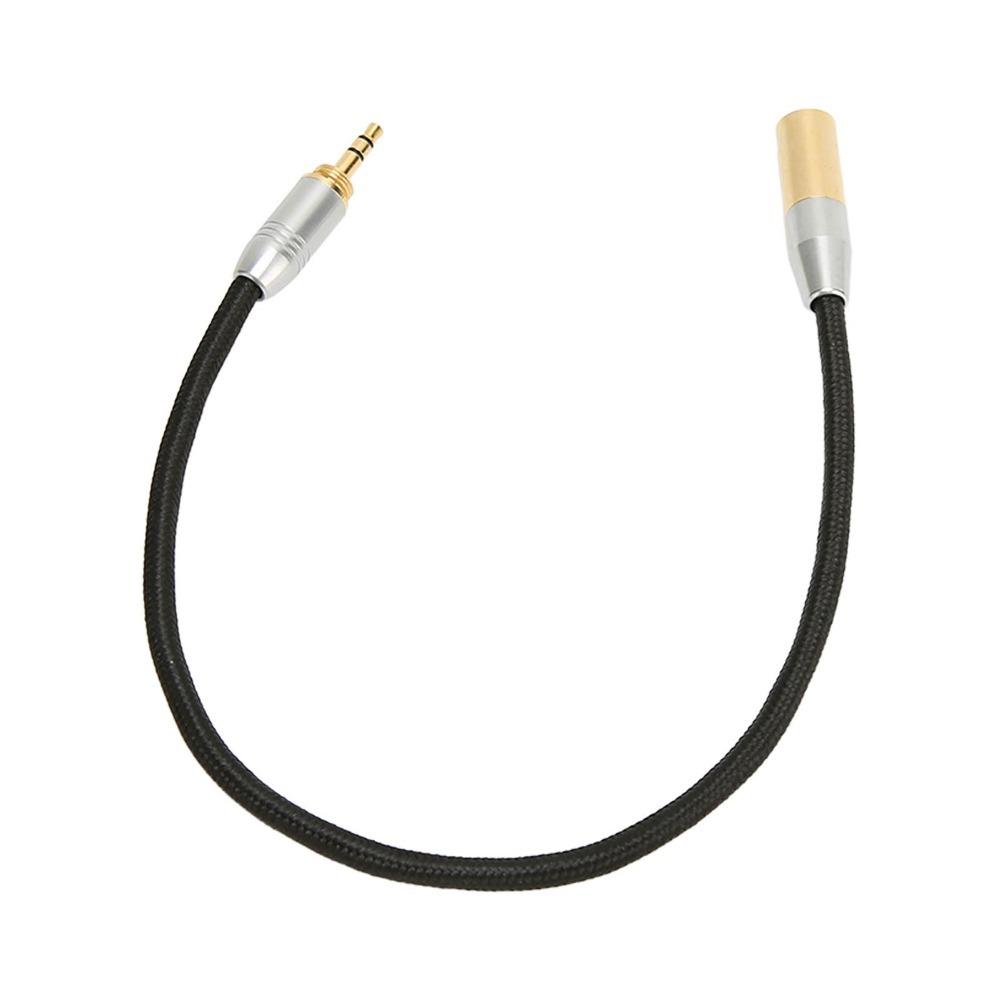 Gold Plated 3.5mm Male to Mini XLR 3pin Cable 3.5mm to Mini XLR Adapter  Camera Audio