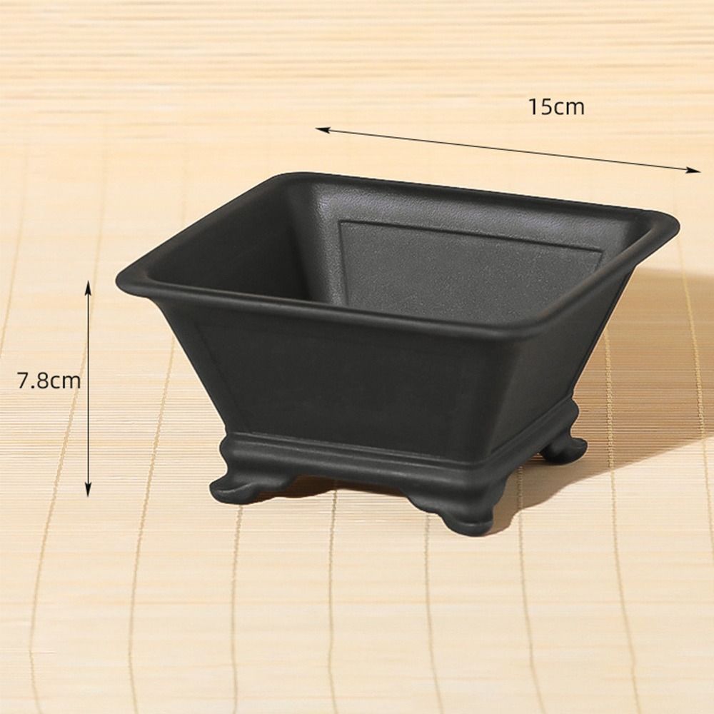Durable Thick Flowerpots Imitation Purple Clay Plants Pots Creative Plants Rack  Gardening