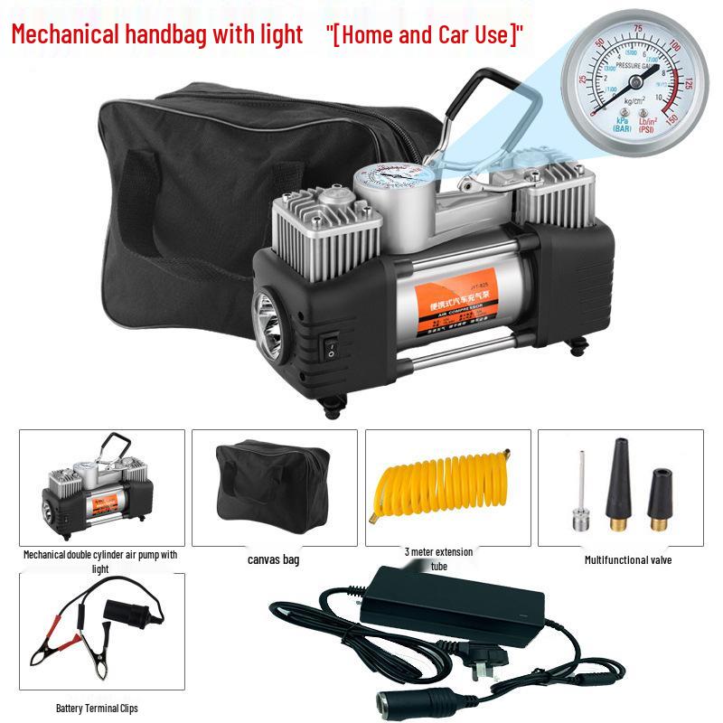 12V/220V Multi-Purpose Inflator Pump for Home, Car, Bicycle, and Swim Rings