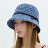 [Brown Hat]_Classic Summer Bell Hat - Blue