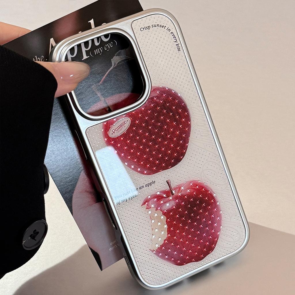 Gilded Iphone16promax Mobile Phone Case Star Red Apple 15 Electroplated Hard 14 Suitable for 13 Advanced 11 Huawei