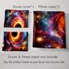 "Cosmic Black Hole" Bedding Duvet Cover Sets Duvet Covers Pillowcases Gifts (1 * Duvet Cover 2 * Pillowcases, Without Duvet Insert)