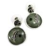 NOA [G0375] - Gray 'Nacre En Folie' Designer Earrings