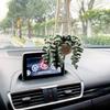 Handmade Crochet Car Styling Plant Succulent Car Plant Ornamentos Decoration