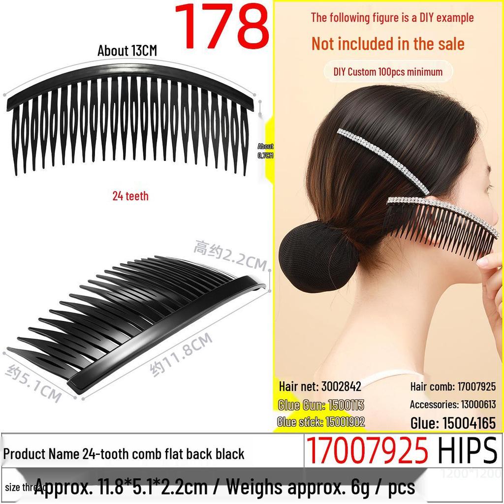 Magic Double Row Elastic Hair Comb Insert for Unique DIY Styling