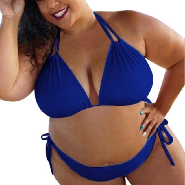 Seksīgs liela izmēra peldkostīmu bikini komplekts