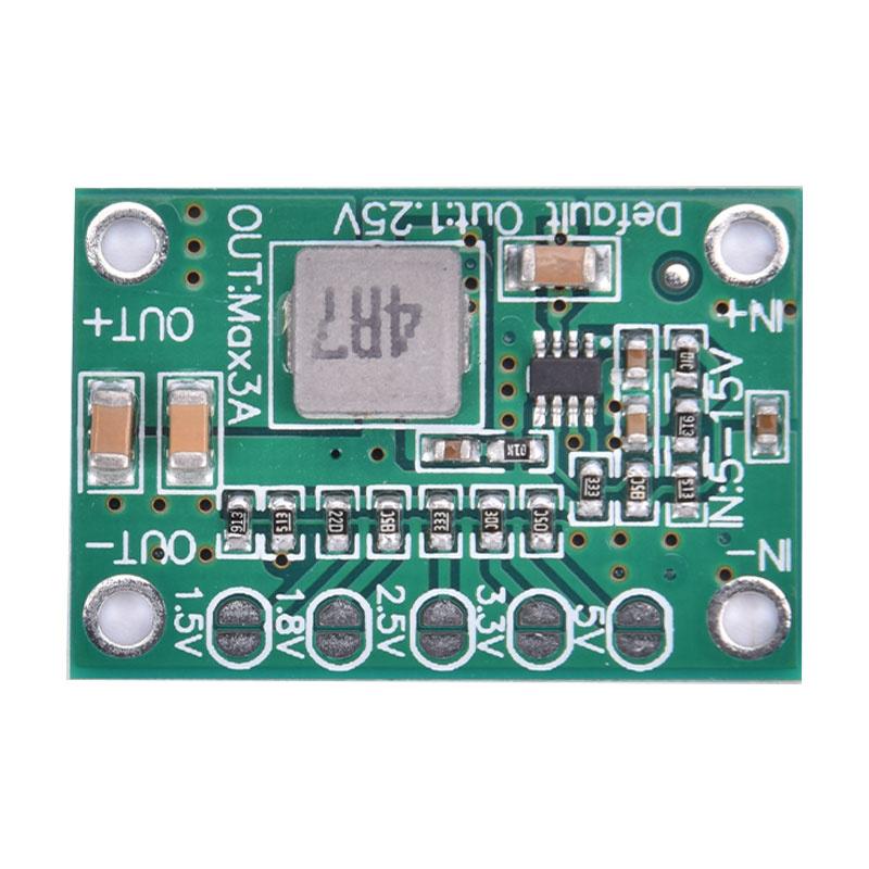 Dc Step-Down Power Converter Board 5~16V To 1.25V 1.5V 1.8V 2.5V 3.3V 5V 3A