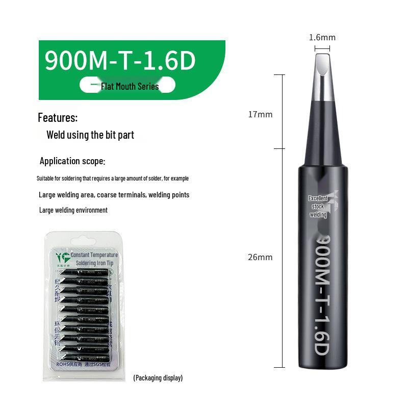 Black King Kong 936 Soldering Iron Tip - Constant Temperature, Internal Heating, Electric Soldering Station Tip.