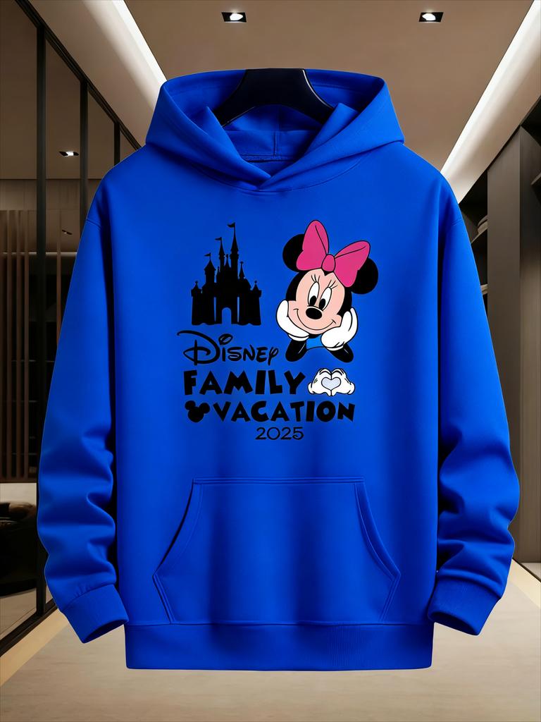 Disney Family Parent-child Outfits Mickey Mouse and Minnie Boys Girls Men Women Couples Autumn and Winter Multi-color Hoodies