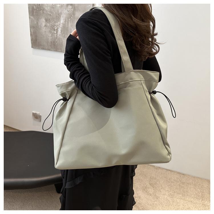 Women's Oxford Large Capacity Tote Bag Fashionable School Commute Shoulder Handbag Simple Casual Daily Purse