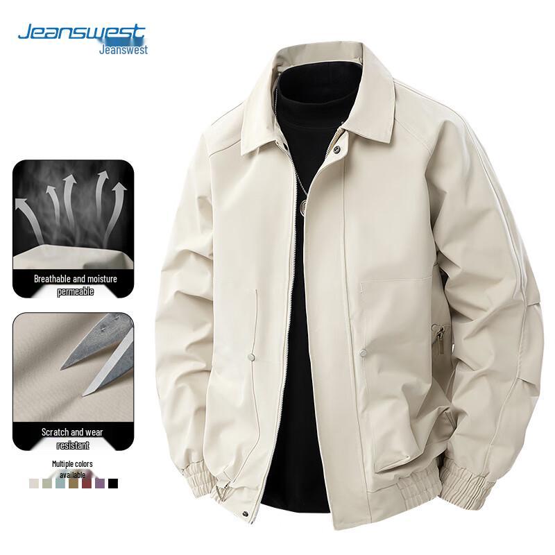 JEANSWEST Men s Autumn Casual Flight Jacket M