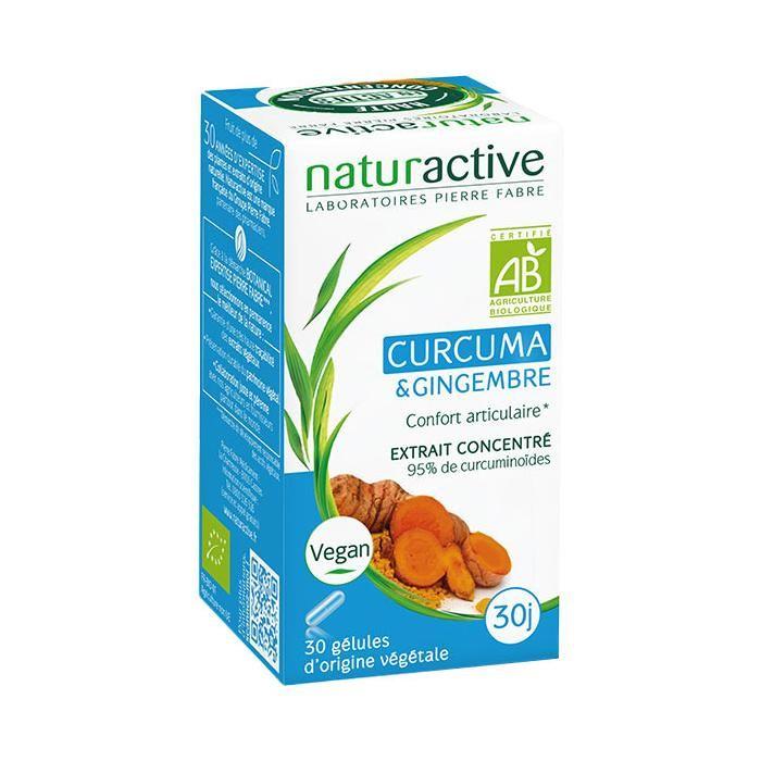 Naturactive Curcuma Gingembre Bio Confort Articulaire 30 Gélules
