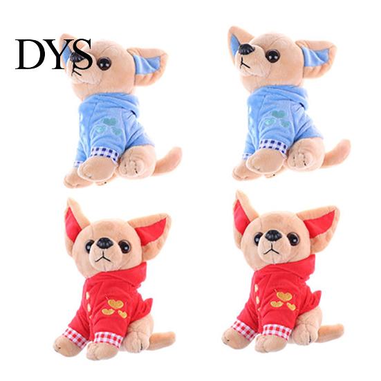 17cm Cute Mini Chihuahua Dog Plush Toy Soft Stuffed Animal Doll Birthday Gift