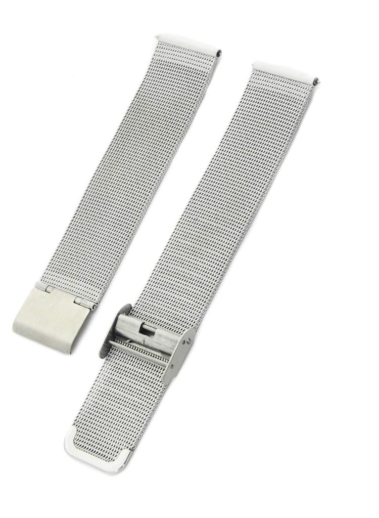 CASSIS Stainless Steel Watch Strap ANGERS 20mm Silver with Replacement Tool U1027304012020