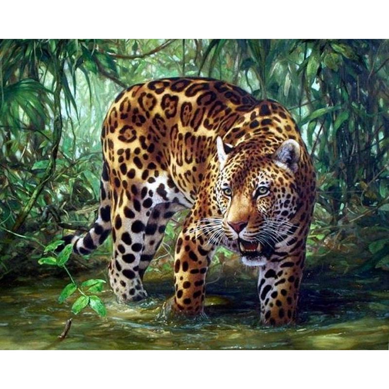 DIY Tiger 5D Diamond Painting Full Square Drill Resin Mosaic Animal Diamond Embroidery Cross Stitch Handmade Wall Art Gift