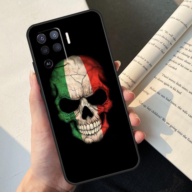 Italy Flag Case For OPPO A16 A15 A5 A9 A31 A53 A53S A1K A3S A5S A52 A72 A83 A91 A93 A54 A74 A94 Cover