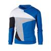 Men's Patchwork Color Block Long Sleeve Fleece Sweatshirt
