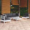 Day and Night - Day and Night Garden Furniture 6 Pieces with Cushions Solid Pine Wood