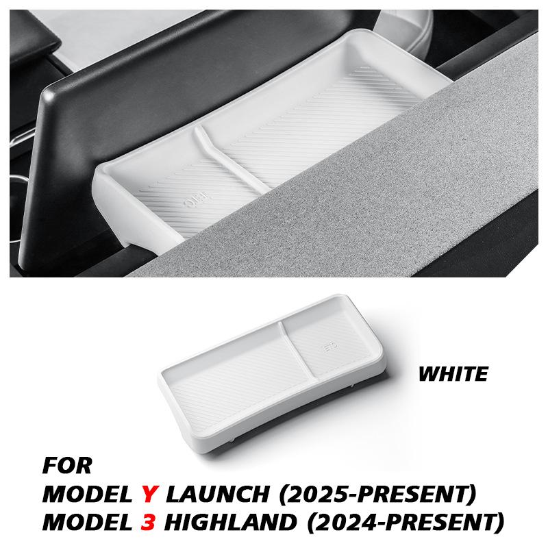 

For Tesla New Model 3 Highland 2024 and Model Y Launch 2025 Rear Screen Storage box Dashboard bracket Tissue Box Tray ECT Panel