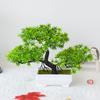 Mini Potted Grass Bonsai: Cherry Snowball Home Decor Ornament