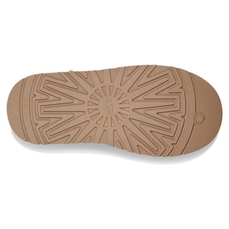 New UGG Classic Sweater Letter Boot Chestnut Women's 1144045-CHE