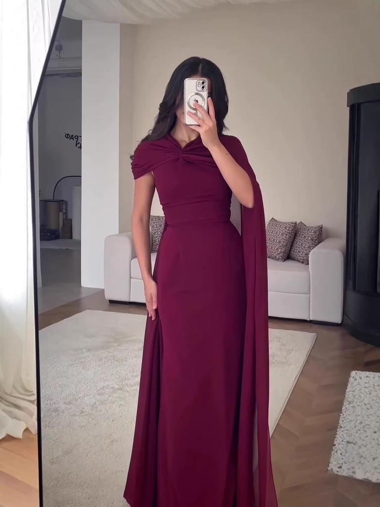 Elegantes Europäisches und Amerikanisches Ärmelloses Winter-Abendkleid in Schlanker Passform 2026