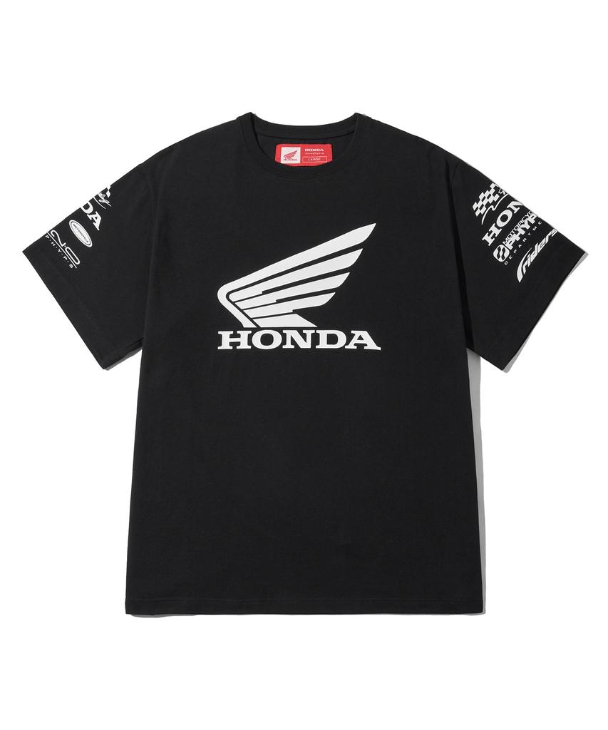 PHYPS MOTORCYCLE Wing Collect Logo Short Sleeve Black
